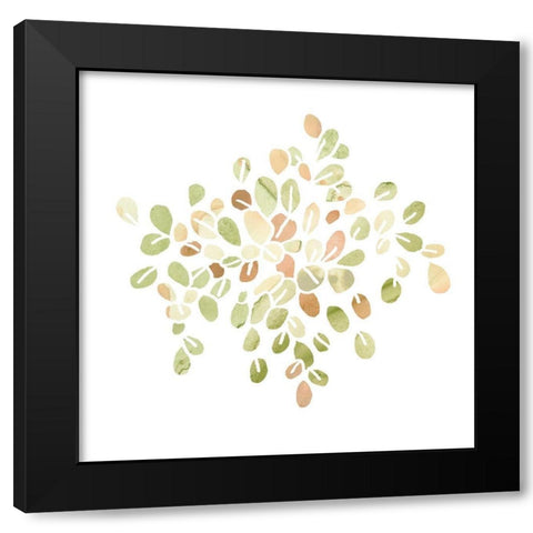 Succulent Cameo IV Black Modern Wood Framed Art Print by Vess, June Erica