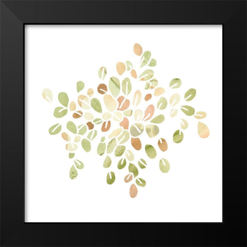 Succulent Cameo IV Black Modern Wood Framed Art Print by Vess, June Erica