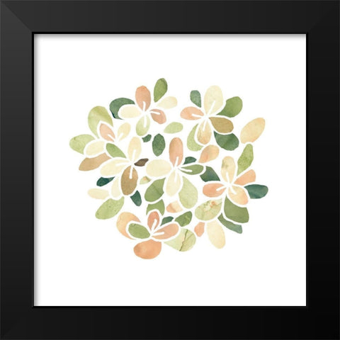 Succulent Cameo XIII Black Modern Wood Framed Art Print by Vess, June Erica