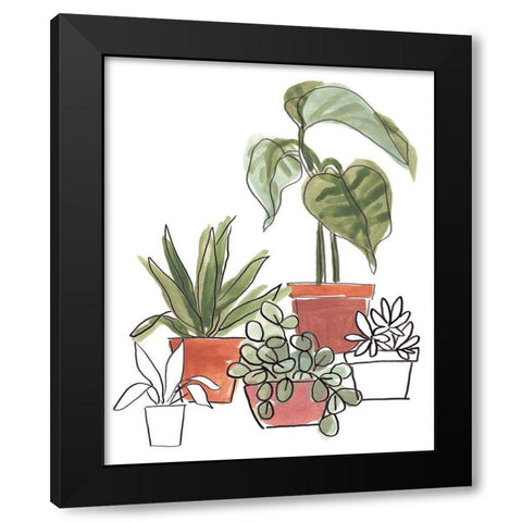 Home Grown I Black Modern Wood Framed Art Print with Double Matting by Vess, June Erica