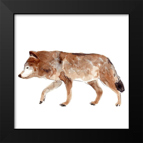 Simple Lodge Animals II Black Modern Wood Framed Art Print by Vess, June Erica