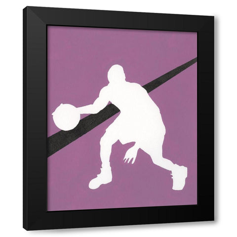 Its All About the Game I Black Modern Wood Framed Art Print by Moore, Regina