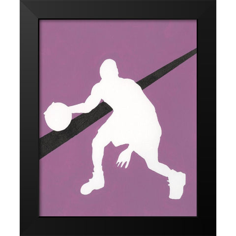 Its All About the Game I Black Modern Wood Framed Art Print by Moore, Regina