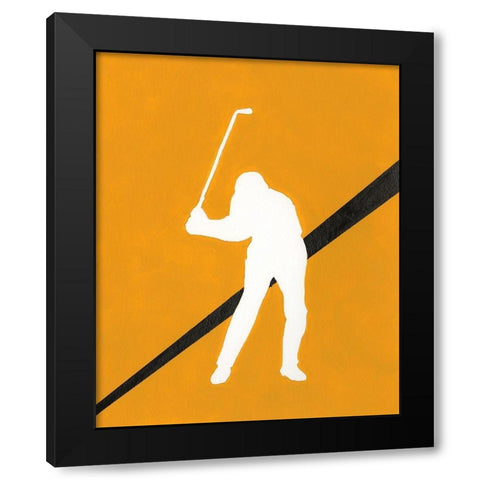 Its All About the Game III Black Modern Wood Framed Art Print by Moore, Regina