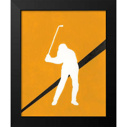 Its All About the Game III Black Modern Wood Framed Art Print by Moore, Regina