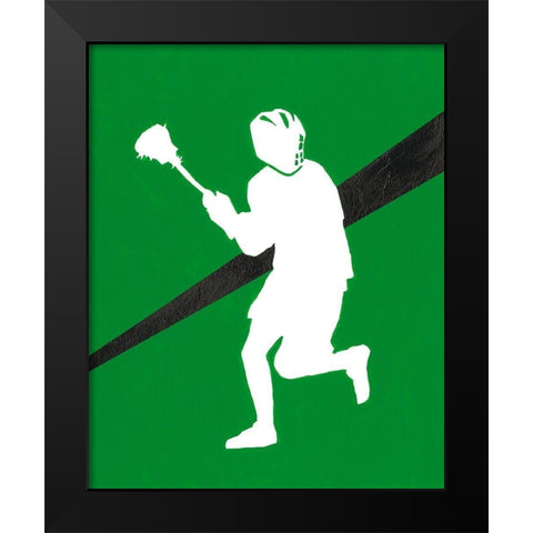 Its All About the Game VI Black Modern Wood Framed Art Print by Moore, Regina