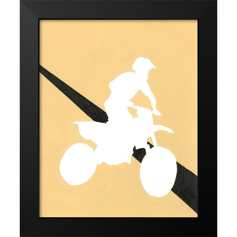 Its All About the Game VII Black Modern Wood Framed Art Print by Moore, Regina