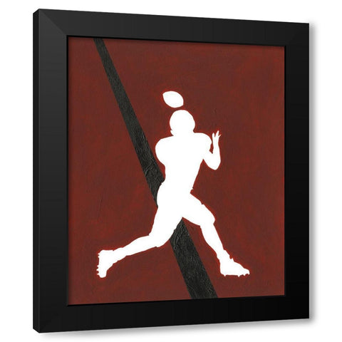 Its All About the Game IX Black Modern Wood Framed Art Print with Double Matting by Moore, Regina