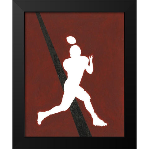 Its All About the Game IX Black Modern Wood Framed Art Print by Moore, Regina