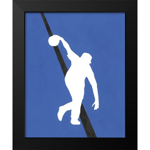 Its All About the Game XI Black Modern Wood Framed Art Print by Moore, Regina
