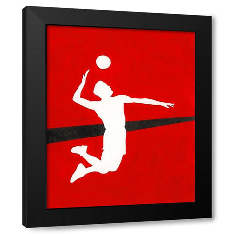 Its All About the Game XIII Black Modern Wood Framed Art Print by Moore, Regina