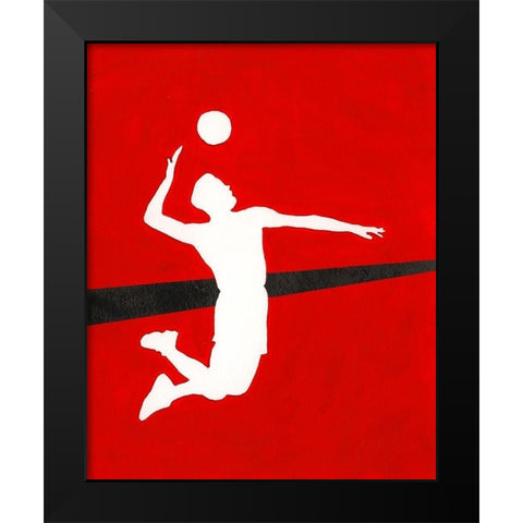Its All About the Game XIII Black Modern Wood Framed Art Print by Moore, Regina