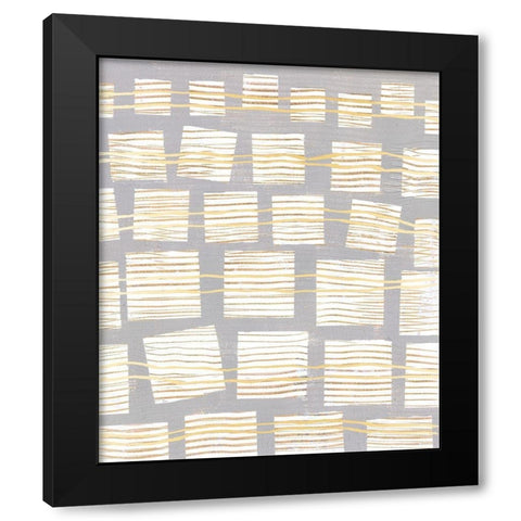 Networks I Black Modern Wood Framed Art Print with Double Matting by Lam, Vanna