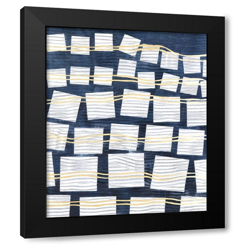 Networks IV Black Modern Wood Framed Art Print with Double Matting by Lam, Vanna