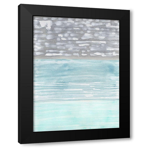 Hydrusphere II Black Modern Wood Framed Art Print with Double Matting by Lam, Vanna