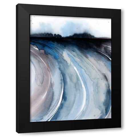 Geode Valley II Black Modern Wood Framed Art Print with Double Matting by Popp, Grace