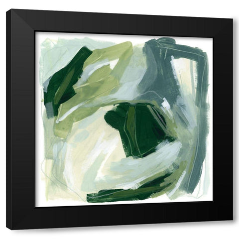 Emerald Spin I Black Modern Wood Framed Art Print with Double Matting by Vess, June Erica