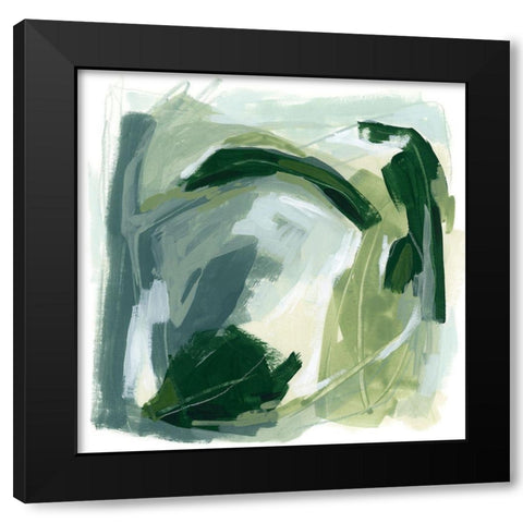 Emerald Spin II Black Modern Wood Framed Art Print with Double Matting by Vess, June Erica