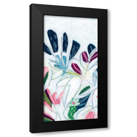 Tropical Trace IV Black Modern Wood Framed Art Print by Vess, June Erica