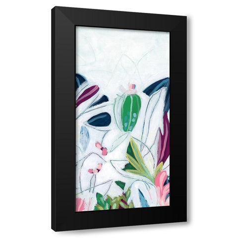 Tropical Trace VI Black Modern Wood Framed Art Print by Vess, June Erica