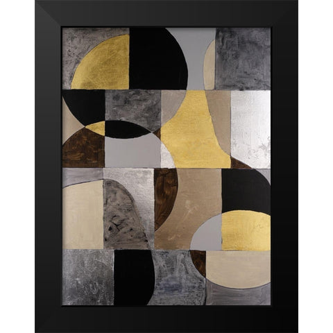 Neutral Framework I Black Modern Wood Framed Art Print by Willett, Michael