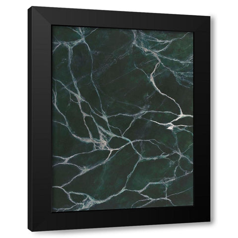 Jade Marble I Black Modern Wood Framed Art Print by Willett, Michael