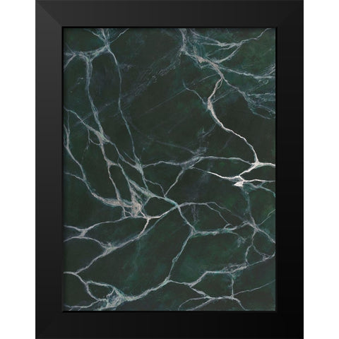 Jade Marble I Black Modern Wood Framed Art Print by Willett, Michael