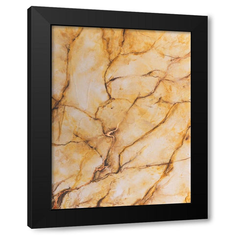 Yellow Marble I Black Modern Wood Framed Art Print by Willett, Michael