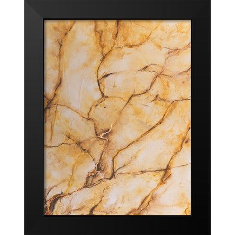 Yellow Marble I Black Modern Wood Framed Art Print by Willett, Michael