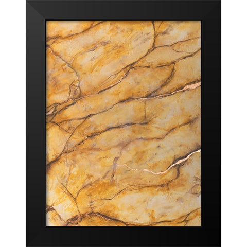 Yellow Marble II Black Modern Wood Framed Art Print by Willett, Michael