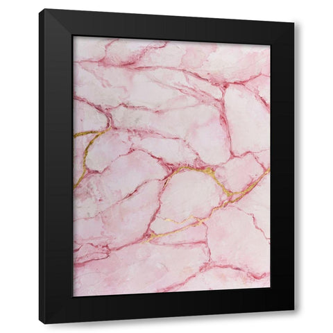 Rose Marble I Black Modern Wood Framed Art Print by Willett, Michael