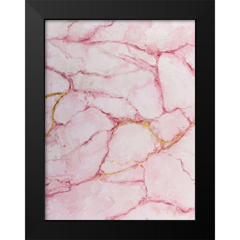 Rose Marble I Black Modern Wood Framed Art Print by Willett, Michael