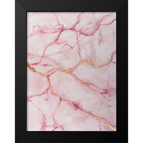 Rose Marble II Black Modern Wood Framed Art Print by Willett, Michael