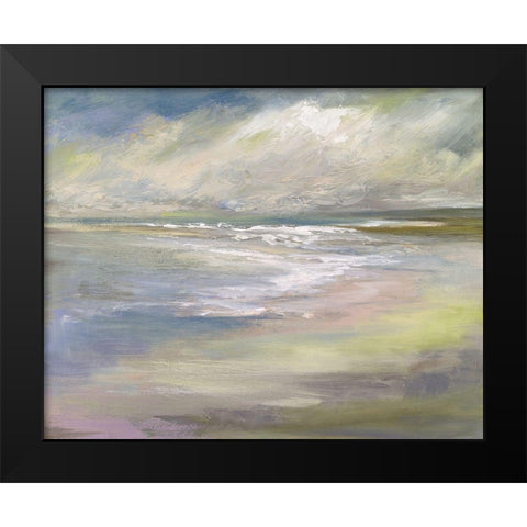 Beach Light II Black Modern Wood Framed Art Print by Finch, Sheila