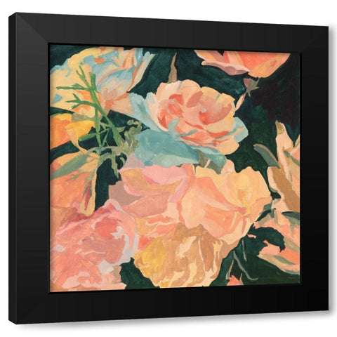 Summer Glory I Black Modern Wood Framed Art Print with Double Matting by Wang, Melissa