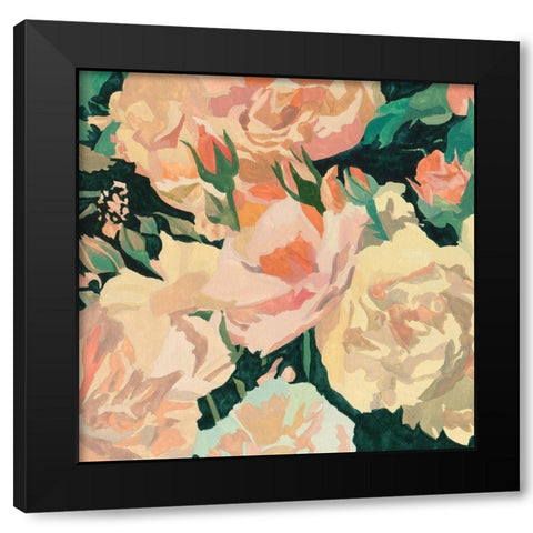 Summer Glory II Black Modern Wood Framed Art Print with Double Matting by Wang, Melissa