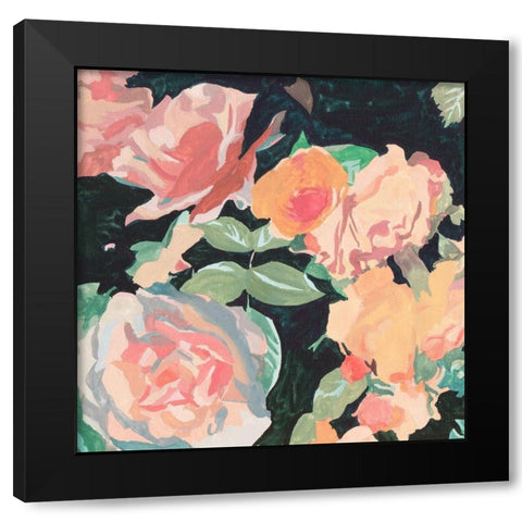 Summer Glory III Black Modern Wood Framed Art Print with Double Matting by Wang, Melissa