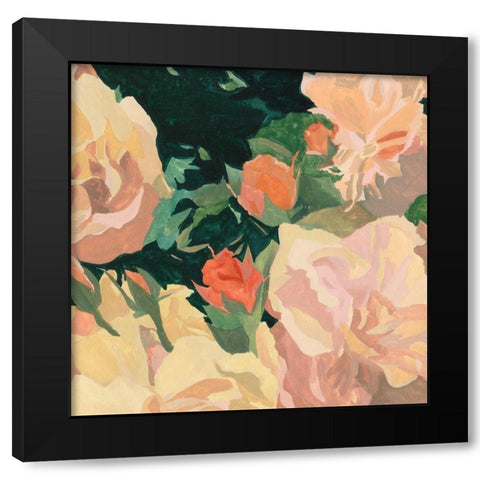 Summer Glory IV Black Modern Wood Framed Art Print with Double Matting by Wang, Melissa