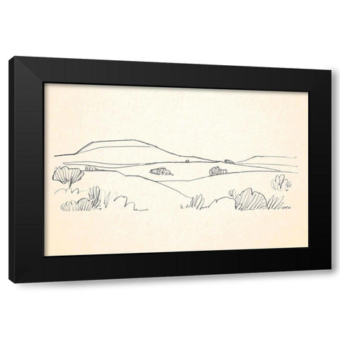 Deserts Edge I Black Modern Wood Framed Art Print with Double Matting by Caroline, Emma
