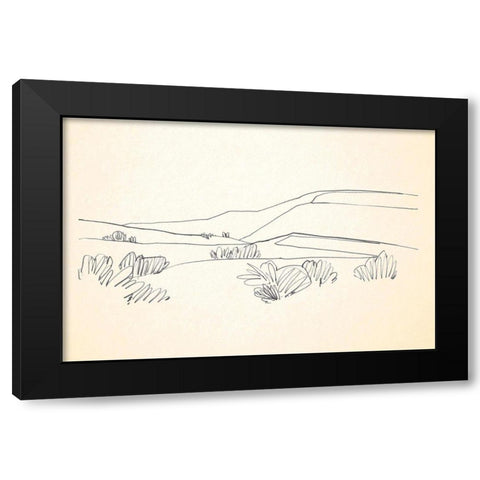 Deserts Edge II Black Modern Wood Framed Art Print by Caroline, Emma