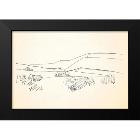 Deserts Edge II Black Modern Wood Framed Art Print by Caroline, Emma