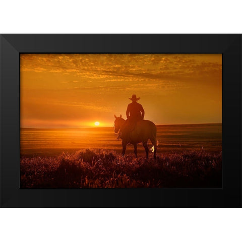 View At Rest III Black Modern Wood Framed Art Print by PHBurchett