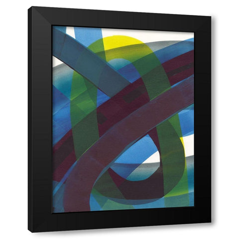 Cool Network I Black Modern Wood Framed Art Print by Fuchs, Jodi