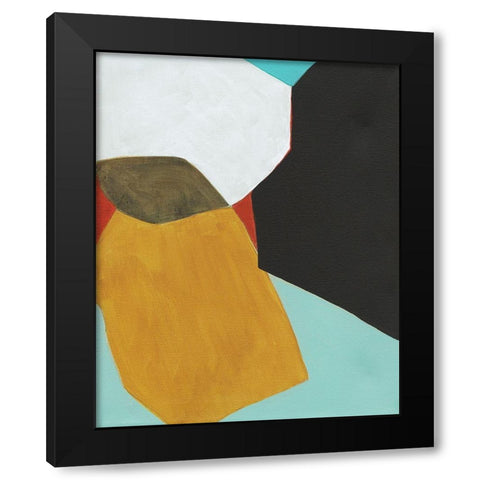 Graphica I Black Modern Wood Framed Art Print with Double Matting by Fuchs, Jodi