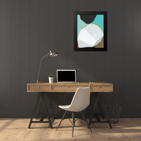 Graphica II Black Modern Wood Framed Art Print by Fuchs, Jodi