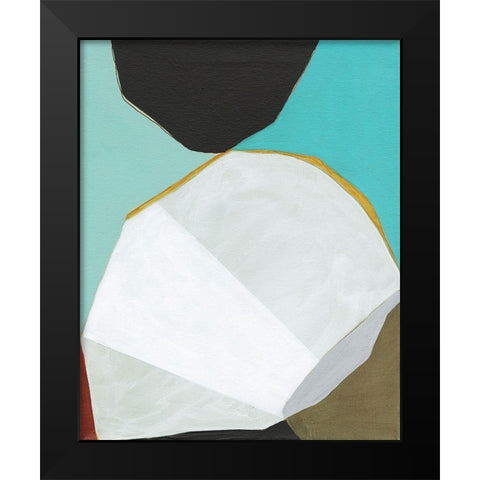 Graphica II Black Modern Wood Framed Art Print by Fuchs, Jodi