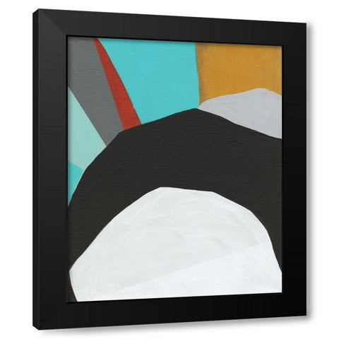 Graphica III Black Modern Wood Framed Art Print with Double Matting by Fuchs, Jodi