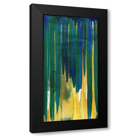 Tropicalia Abstract II Black Modern Wood Framed Art Print by Fuchs, Jodi