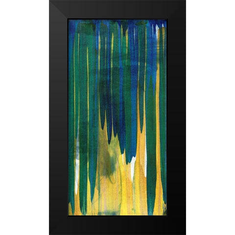 Tropicalia Abstract II Black Modern Wood Framed Art Print by Fuchs, Jodi