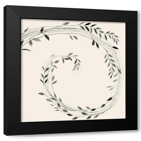 Crown of Vines I Black Modern Wood Framed Art Print with Double Matting by Popp, Grace